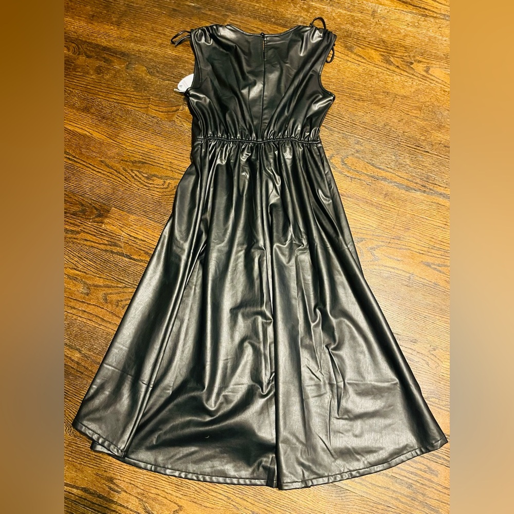 Chic Black Midi Dress with Tie Straps size S NWT - Picture 12 of 16